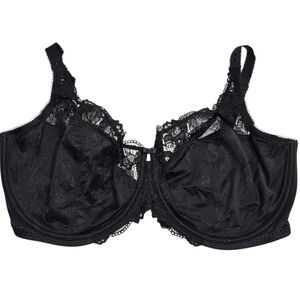 New Delimira Black Lace Underwire Minimizer Bra Size 36J